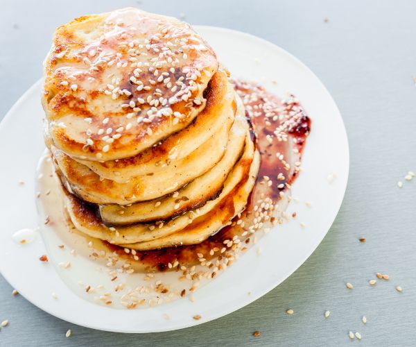 Spicy Almond Butter Pancakes