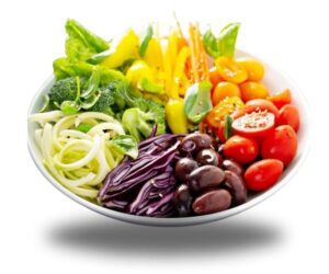 rainbow vegetable salad