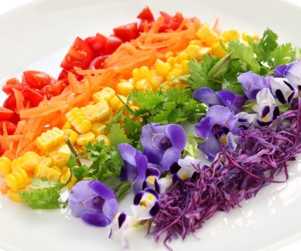 rainbow vegetable salad