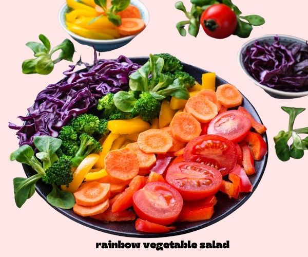 rainbow vegetable salad