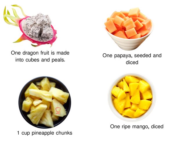 tropical fruit salad ingredient