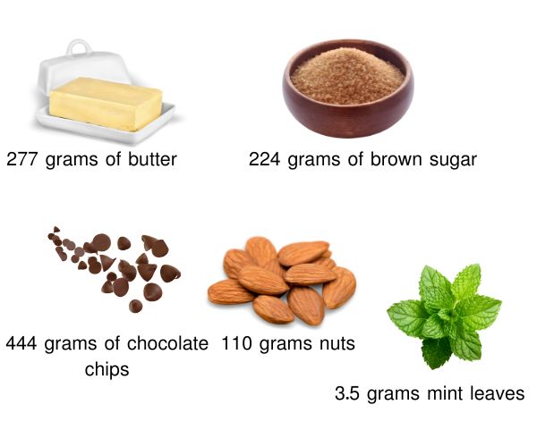 chocolate chip cookie ingredient