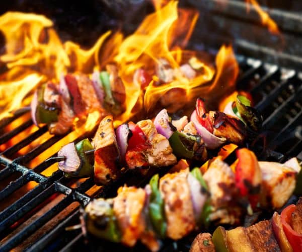 Grilled Chicken on Skewers