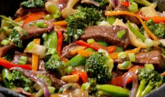 chinese beef and mixed vegetables