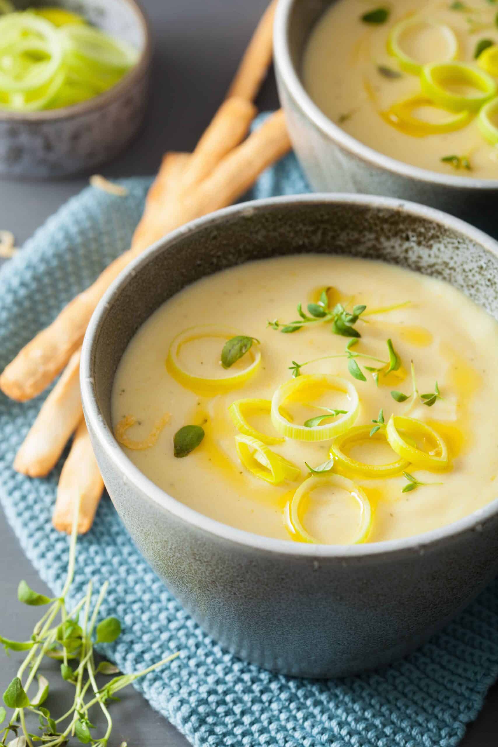 creamy potato leek soup