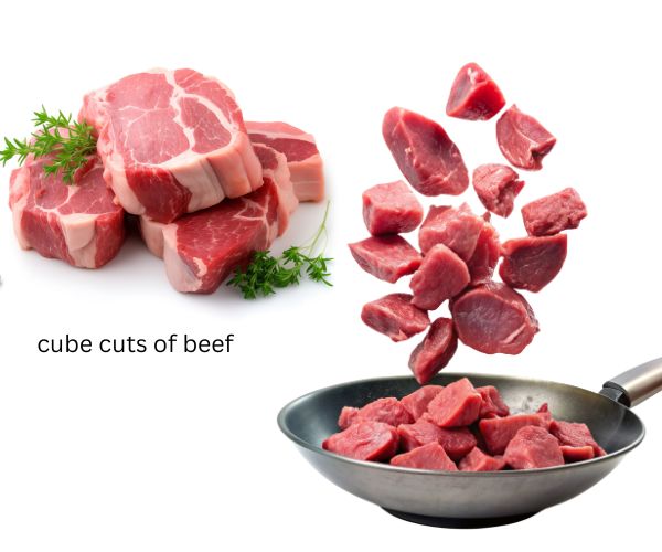 cube cuts of beef