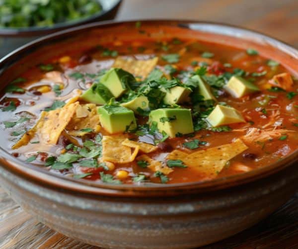 healthy chicken tortilla soup