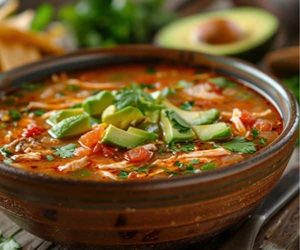 healthy chicken tortilla soup