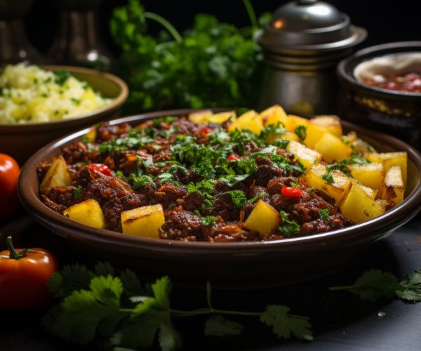 serve slow cooked beef stew