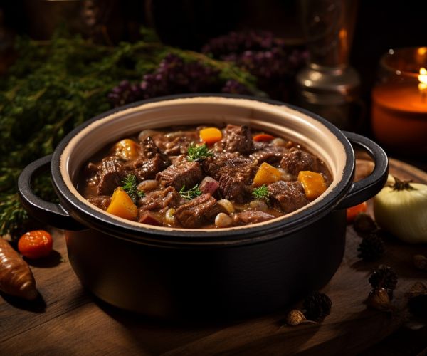 Slow Cooked Beef Stew Dutch Oven