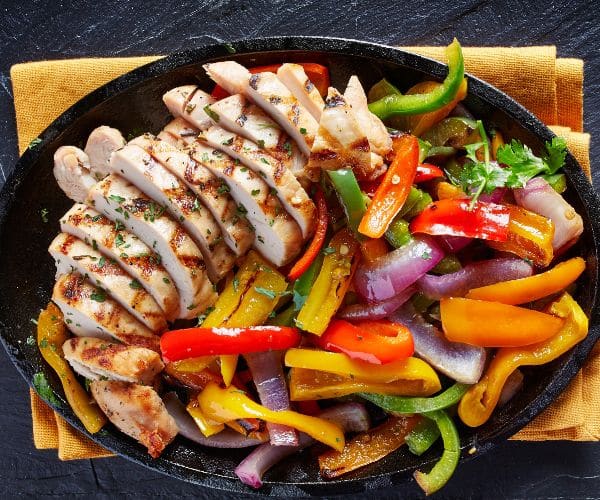 One Pan of Chicken Fajita Rice