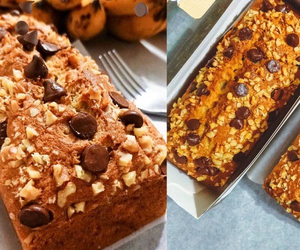 Chocolate Chip Banana Bread with Sour Cream